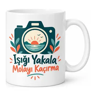Fotoğraf Molası Tasarımlı Porselen Kupa - MODEL 424