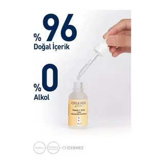 Celenes Aydınlatıcı ve Cilt Tonu Eşitleyici Rena C Vitamini Serum - Yulaf Özü + Niacinamide 30 ml