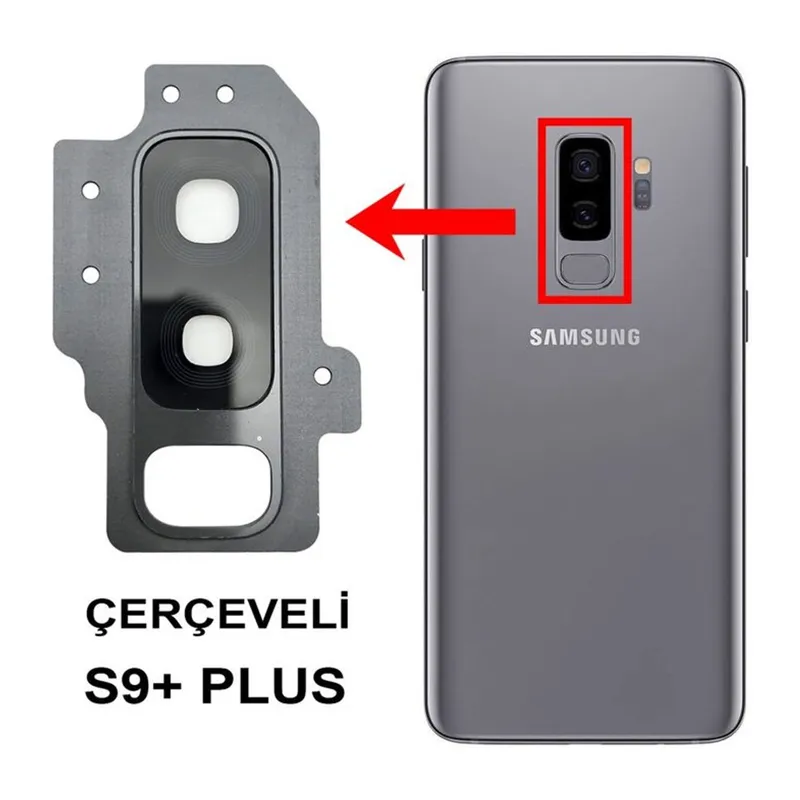 Samsung S9 Plus Uyumlu Arka Kamera Lensi