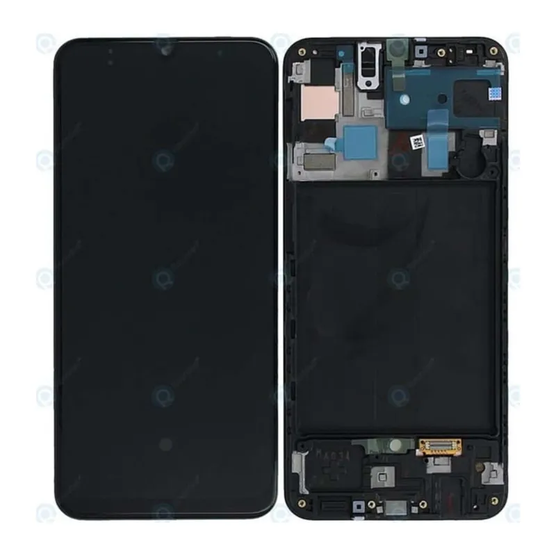 Samsung Galaxy A50 Uyumlu LCD Ekran Dokunmatik Çıtalı (Siyah)