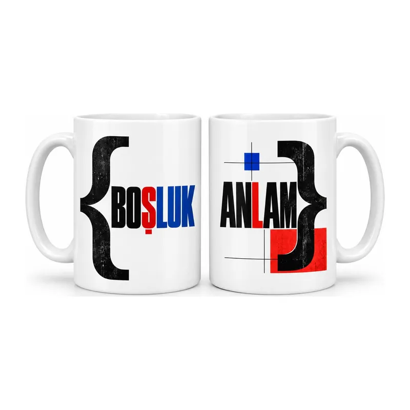 Boşluk ve Anlam 2'li Porselen Kupa Seti - MODEL 695