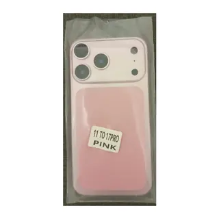 iPhone 11 - 17 Uyumlu Pro'ya Dönüşüm Kasa (Pembe)