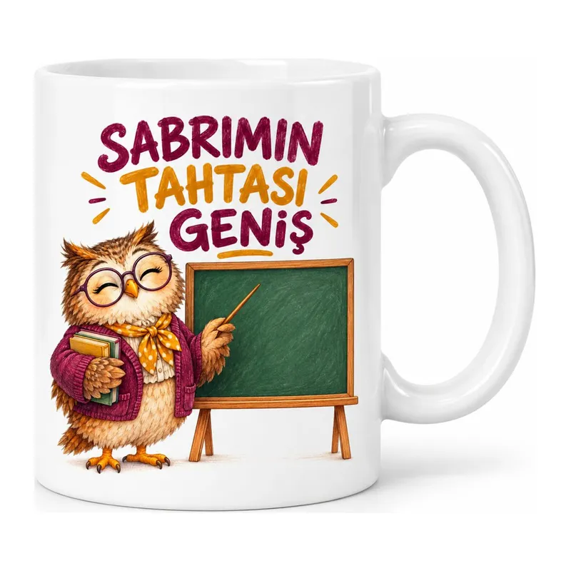 Öğretmen Sabrı Tasarımlı Porselen Kupa - MODEL 985