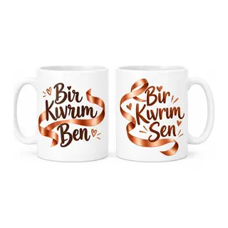 İki Kıvrım 2'li Porselen Kupa Seti - MODEL 602