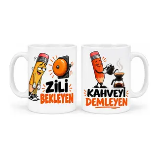 Öğretmen Dayanışması 2'li Porselen Kupa Seti - MODEL 758