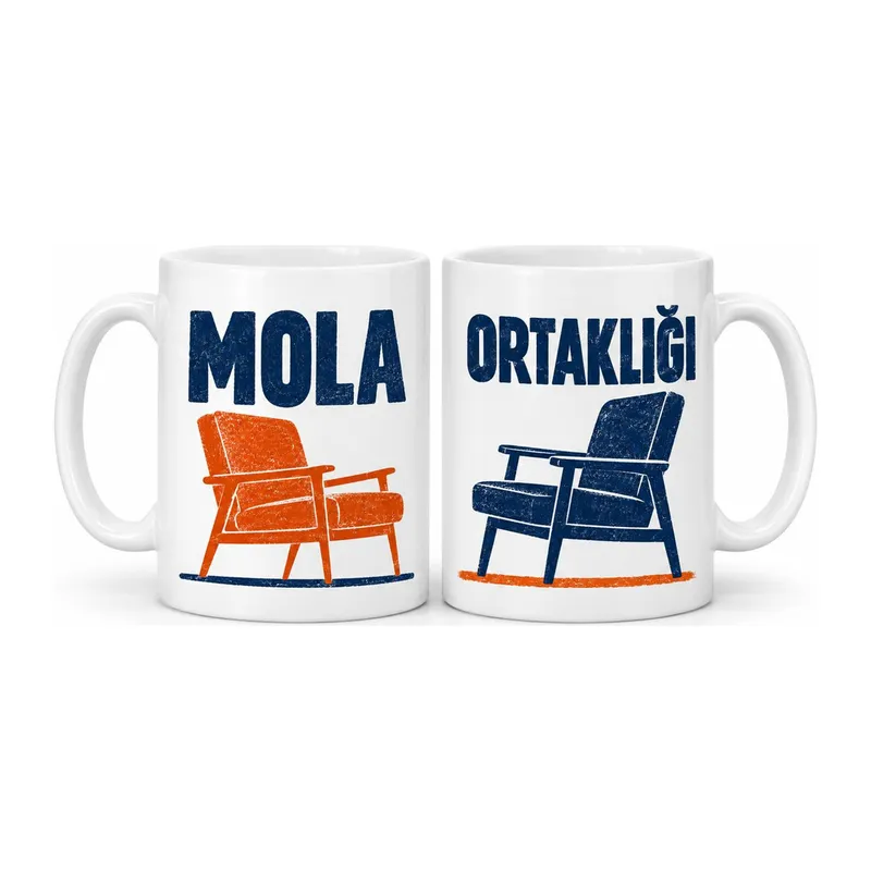 Mola Ortaklığı 2'li Porselen Kupa Seti - MODEL 698
