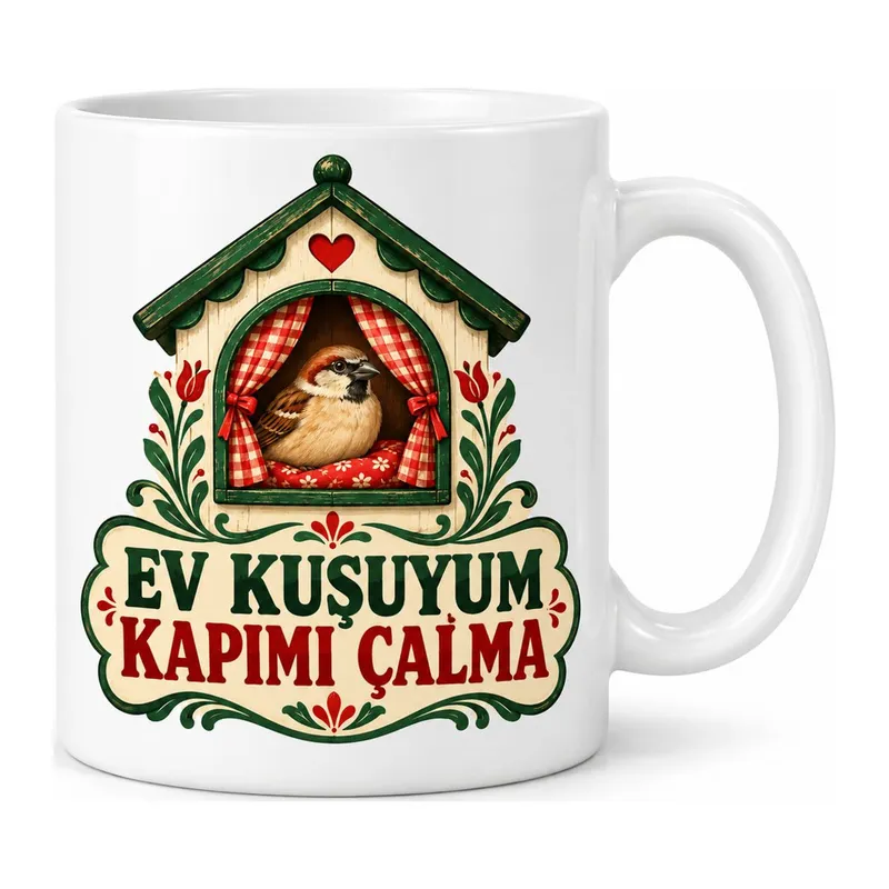 Ev Keyfi Tasarımlı Porselen Kupa - MODEL 783