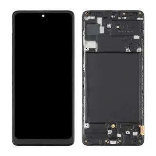 Samsung A71 Uyumlu LCD Dokunmatik Ekran Çıtalı (Siyah)