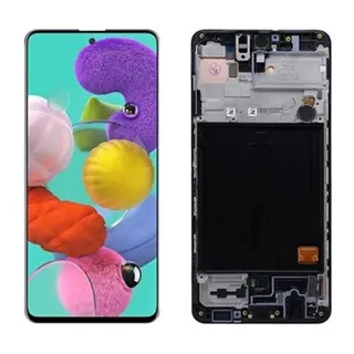Samsung M51 Uyumlu Çıtalı Sm-M515F Dokunmatik Ekran OLED