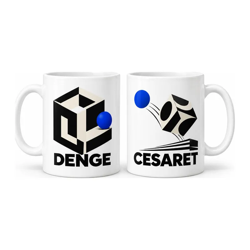 Denge ve Cesaret 2'li Porselen Kupa Seti - MODEL 699