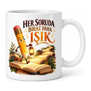 Sabırlı Rehber Tasarımlı Porselen Kupa - MODEL 936
