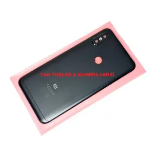 Redmi Note 6 Pro Uyumlu Kasa Arka Pil Batarya Kapağı Siyah