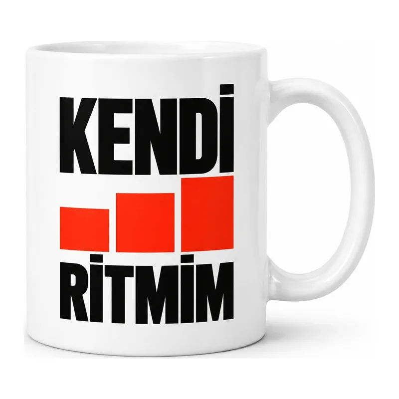 Kendi Ritmim Tasarımlı Porselen Kupa - MODEL 688