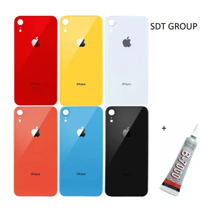 iPhone Xr Uyumlu Arka Batarya Pil Kapağı Mercan (B7000 15 ml Yapıştırıcı)