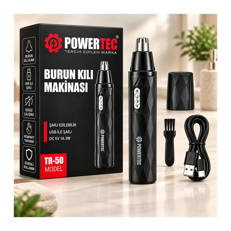 Şarjlı Burun Kıl Alma Makinesi (Kalem Model)