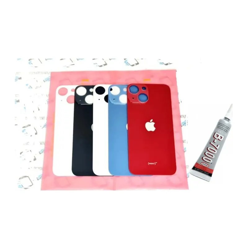 iPhone 13 Uyumlu Arka Batarya Pil Kapağı Gece Yarısı (B7000 15 ml Yapıştırıcı)