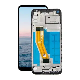 Samsung Galaxy M11 Uyumlu Dokunmatik Ekran Servis Siyah (Çıtalı)