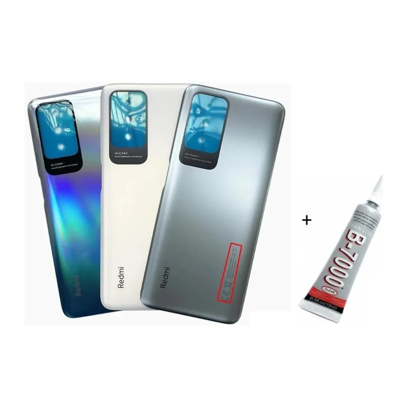 Redmi 10 Uyumlu Arka Batarya Pil Kapağı Deniz Mavisi (B7000 15 ml Yapıştırıcı)