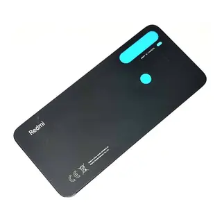 Redmi Note 8 Uyumlu Arka Pil Batarya Kapağı (Cam) Siyah