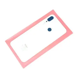 Redmi Note 7 Uyumlu Arka Pil Batarya Kapağı (Cam) Beyaz