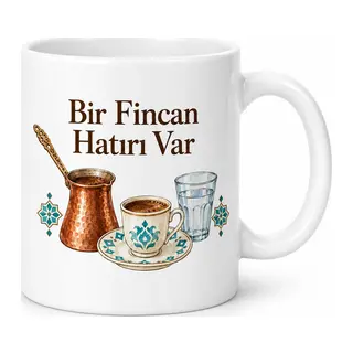Bir Fincan Hatırı Var Tasarımlı Porselen Kupa - MODEL 375