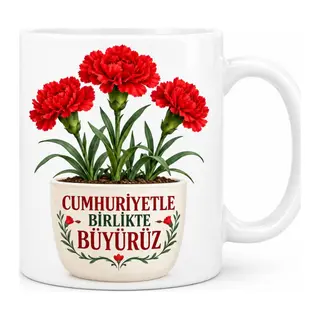 Cumhuriyet Bahçesi Tasarımlı Porselen Kupa - MODEL 834