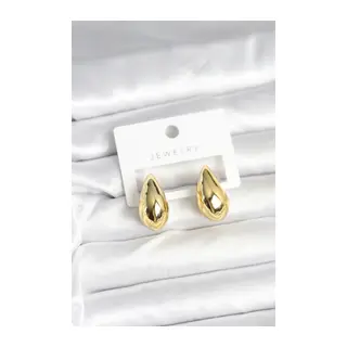 Gold Renk Damla Küpe 24 mm