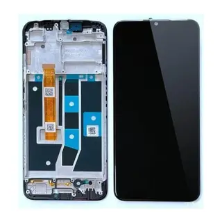 Oppo A16 Uyumlu Ekran Dokunmatik Çıtalı Servis (Siyah)