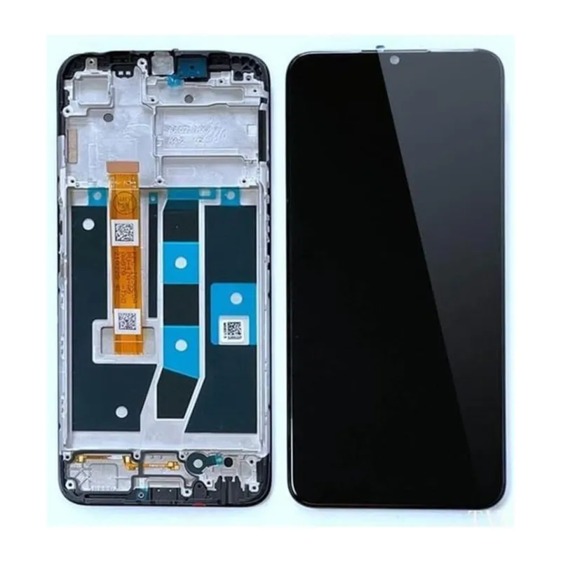 Oppo A16 Uyumlu Ekran Dokunmatik Çıtalı Servis (Siyah)