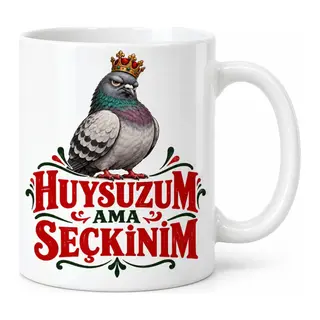 Huysuz Seçkin Tasarımlı Porselen Kupa - MODEL 969