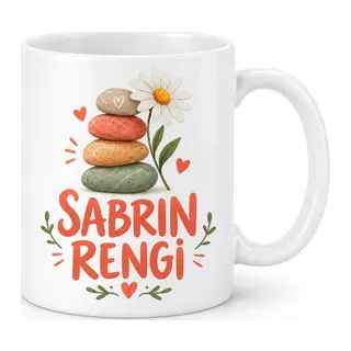 Sabrın Rengi Tasarımlı Porselen Kupa - MODEL 330