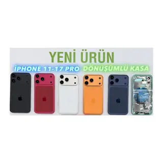 iPhone 11 - 17 Uyumlu Pro'ya Dönüşüm Kasa (Yeşil)