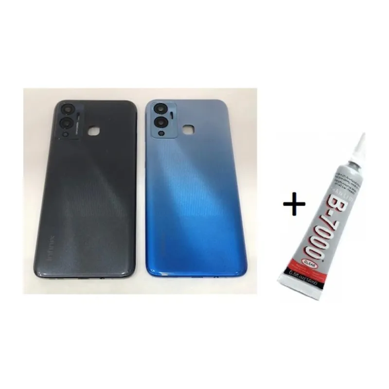 Infinix Hot 12 Plus Uyumlu Arka Batarya Pil Kapağı Siyah