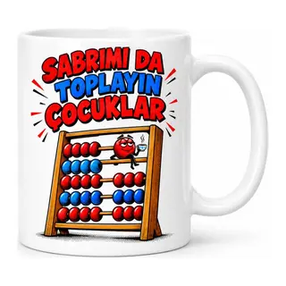 Matematik Sabrı Tasarımlı Porselen Kupa - MODEL 827