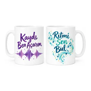 Ortak Ritim 2'li Porselen Kupa Seti - MODEL 598