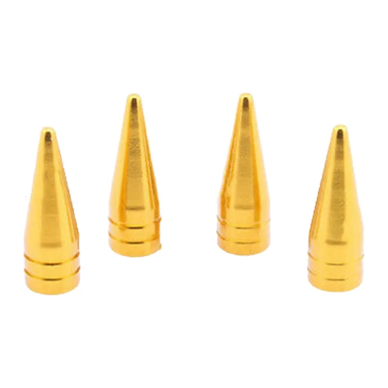 Alüminyum Sivri Sibop Kapağı Altın Sarı 4'lü 32mm