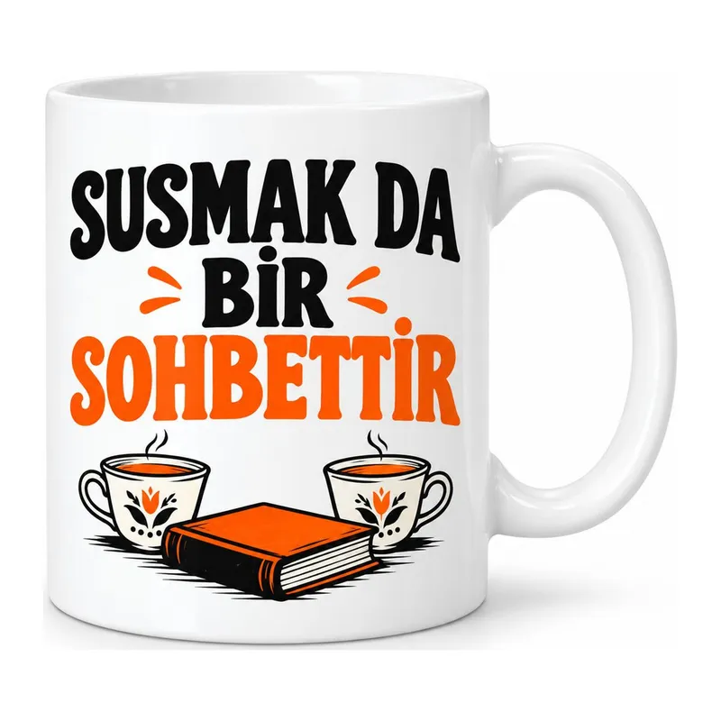 Susma Molası Tasarımlı Porselen Kupa - MODEL 780