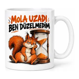 Ufak Bir Mola Tasarımlı Porselen Kupa - MODEL 981