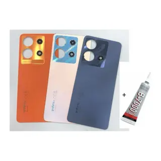 Infinix Note 30 Uyumlu Arka Batarya Pil Kapağı Siyah (B7000 15 ml Yapıştırıcı)