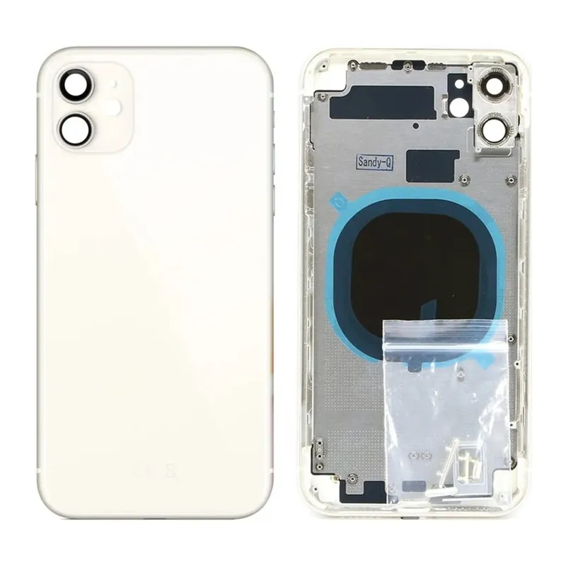 iPhone 11 Uyumlu Boş Kasa + Kapak Beyaz