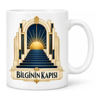 Bilginin Kapısı Tasarımlı Porselen Kupa - MODEL 683