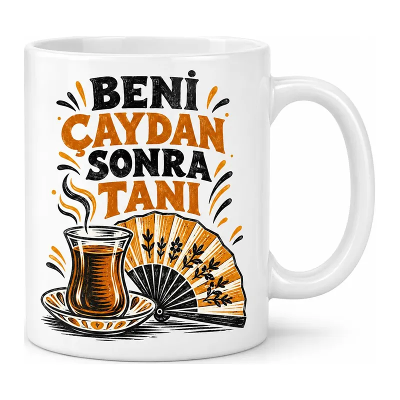 Çaydan Önce Tasarımlı Porselen Kupa - MODEL 868