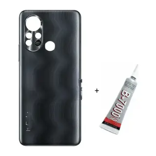 Infinix Hot 11S Uyumlu Arka Batarya Pil Kapağı Gümüş (B7000 15 ml Yapıştırıcı)