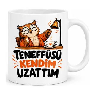 Uzayan Teneffüs Tasarımlı Porselen Kupa - MODEL 937