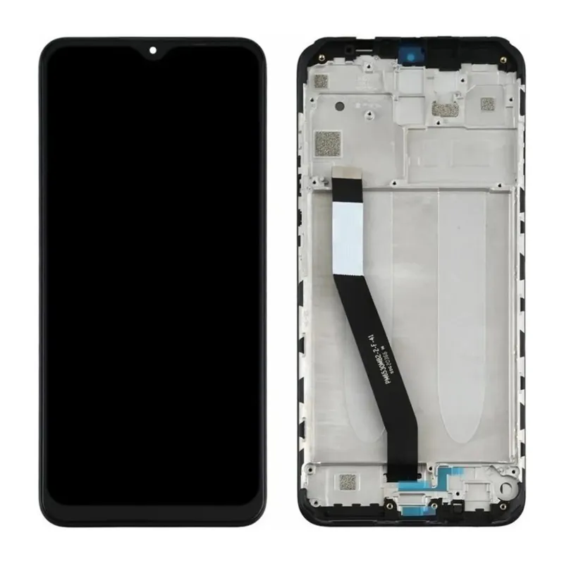 Redmi 9 Uyumlu Ekran Dokunmatik Çıtalı Servis (Siyah)