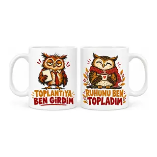 Ofis Dayanışması 2'li Porselen Kupa Seti - MODEL 946