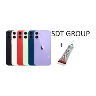 iPhone 12 Uyumlu Arka Batarya Pil Kapağı Mor (B7000 15 ml Yapıştırıcı)