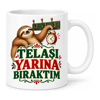 Ertelenen Telaş Tasarımlı Porselen Kupa - MODEL 933