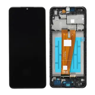 Samsung A04 Sm-A045F Uyumlu Çıtalı LCD Dokunmatik Ekran (Siyah)