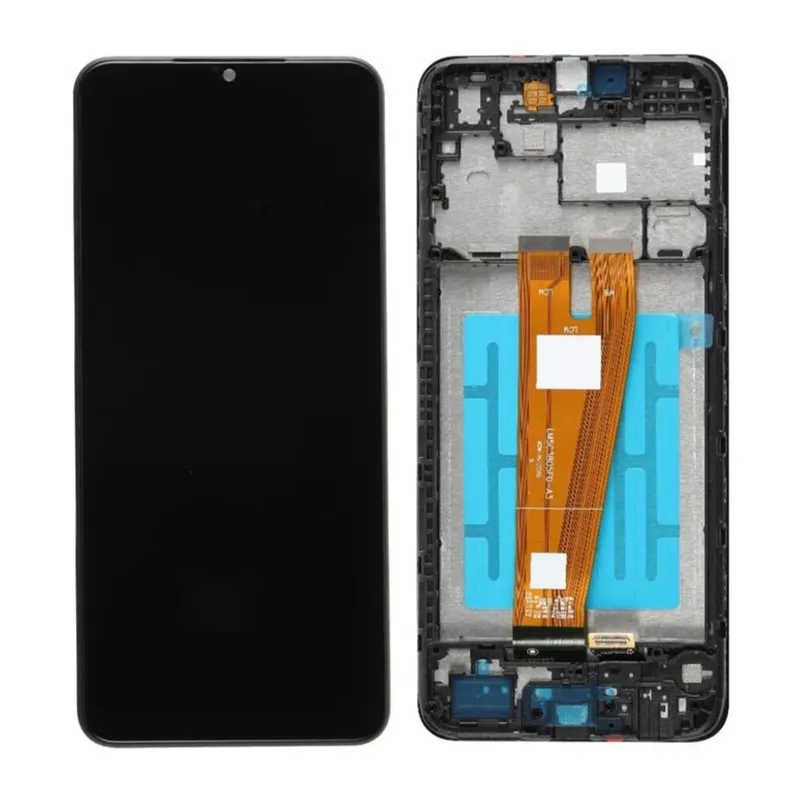 Samsung A04 Sm-A045F Uyumlu Çıtalı LCD Dokunmatik Ekran (Siyah)